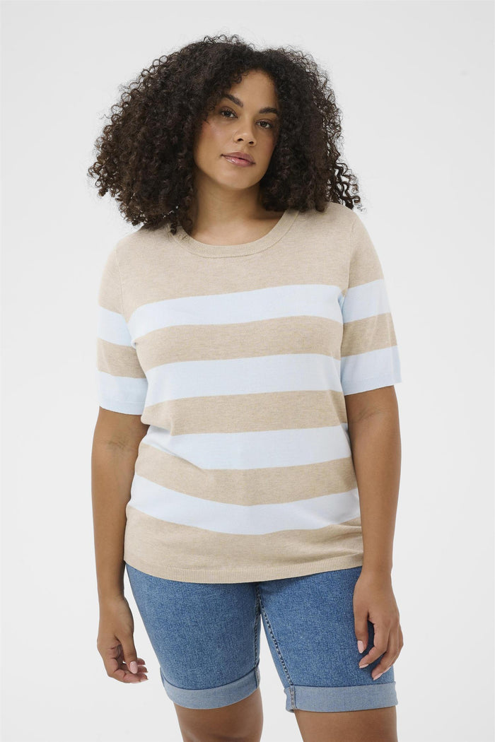 KClizzy Striped Pullover Feather Mel/ ligh