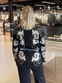 Frill Kiel Cardigan - Black