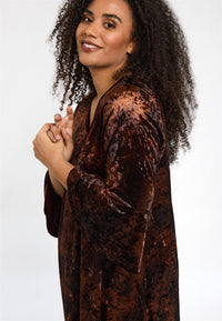 SHelda Dress Brown Velvet