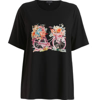 SBella T-Shirt with print Black/Rose Bike