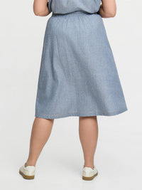 Selma Skirt Stone Blue