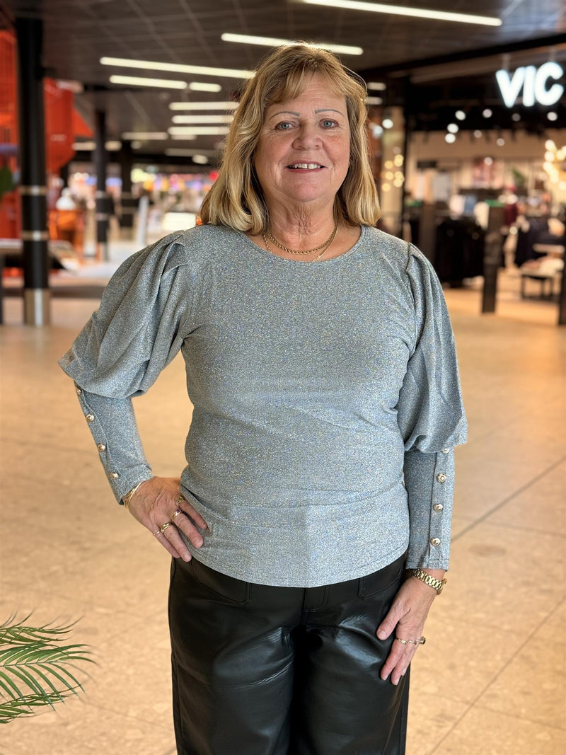 Bluse Tea Lurex Silver