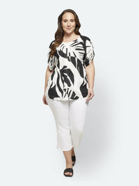 Bluse Monstera Sort