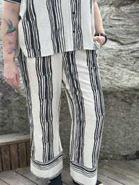 Bukse Sort/Offwhite