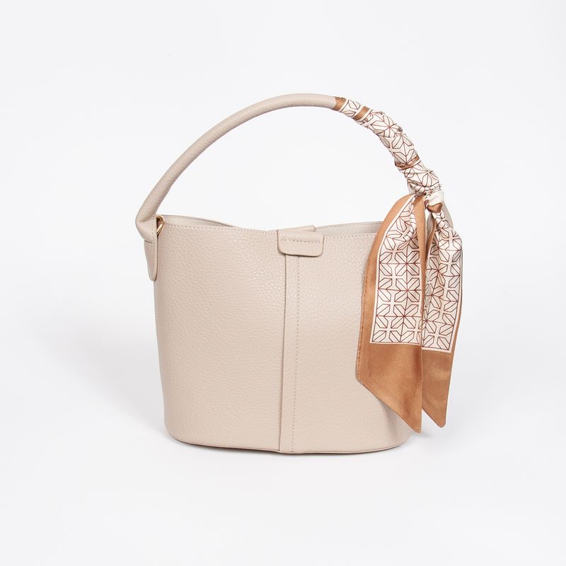 Ibelin liten bucketbag - Beige