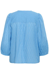 KAgabriela V-Neck Shirt Azure Blue