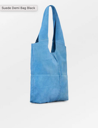 Suede Demi Bag Azur Blue