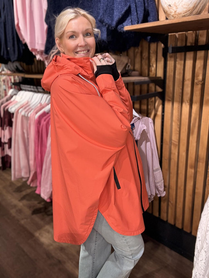 Regnponcho/jakke Scarlet Red