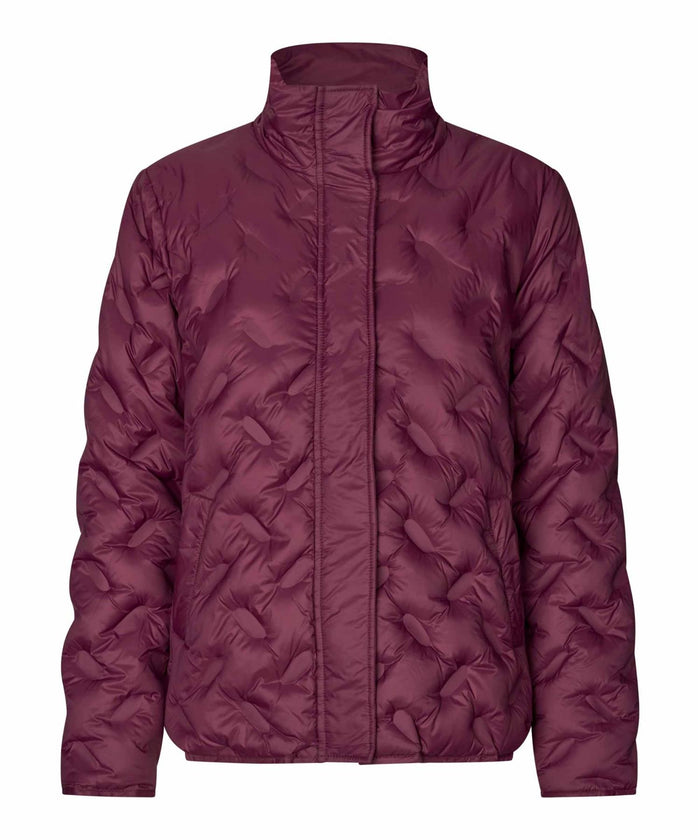 Jakke MaTuva with zipper - Beet Red