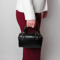 Veske Georgia Liten Bordeaux Croco