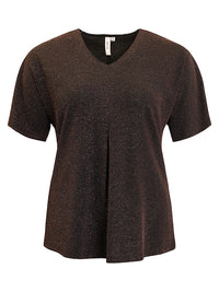 Bluse Glitter - Kobber Hot Fudge