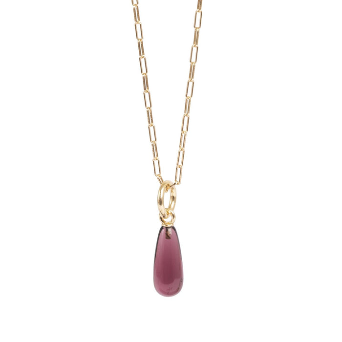 Langt kjede, plomme, Vintage Drops
