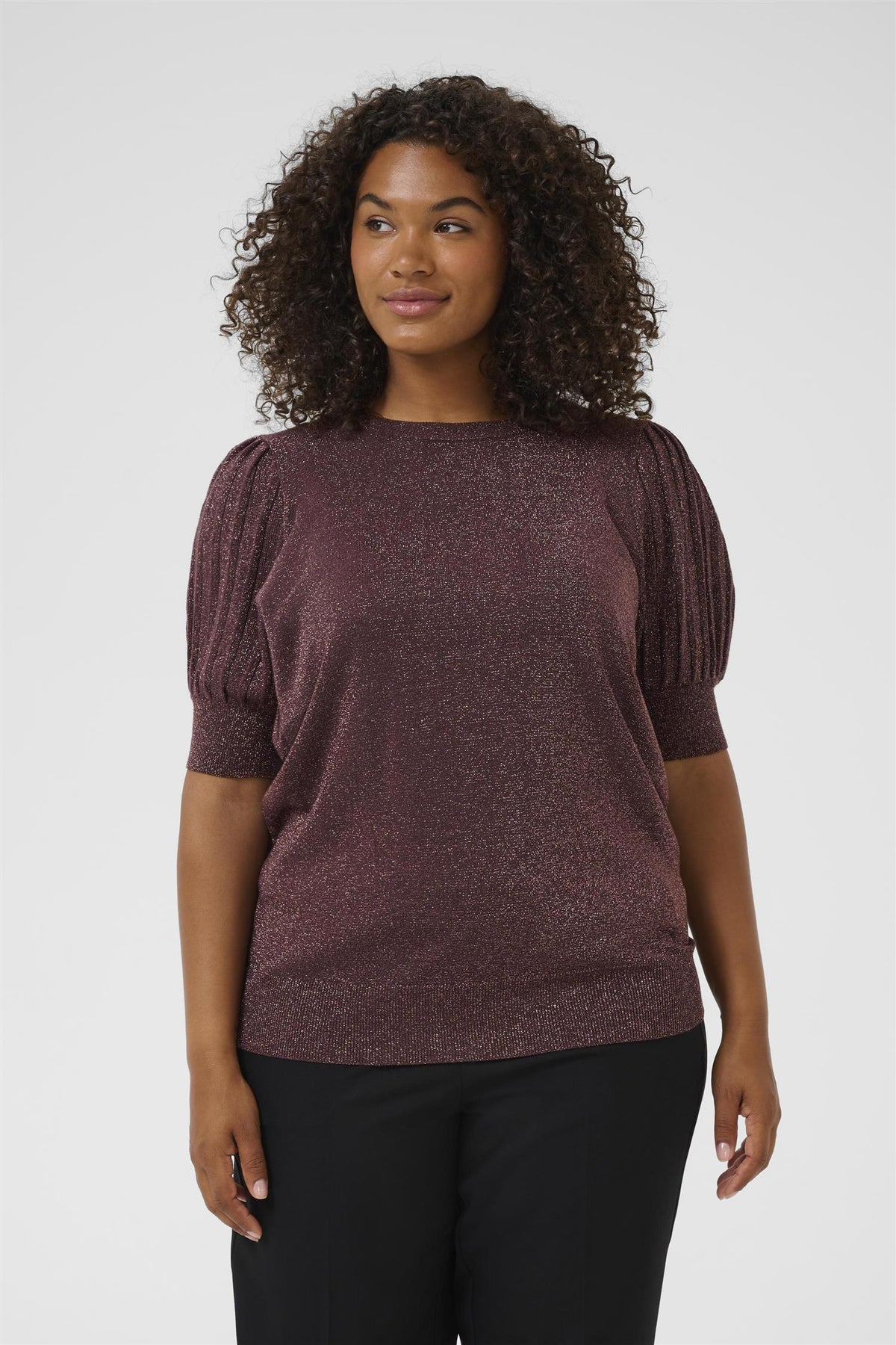 KCregitta Pleat Pullover Fudge