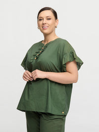 LILY BLOUSE Olive