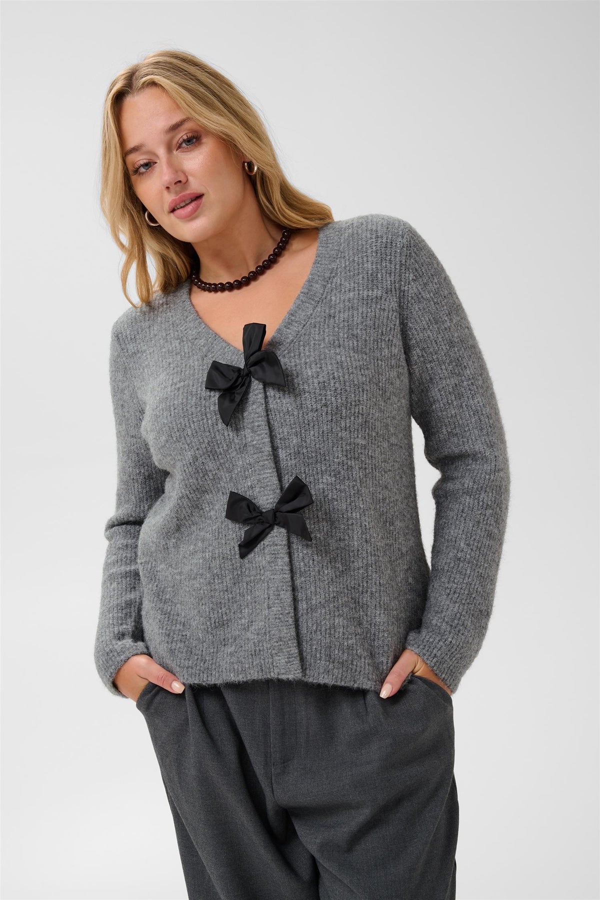 KCmai Knit Cardigan - Grey