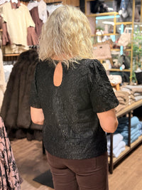 Bluse Sort Paljetter