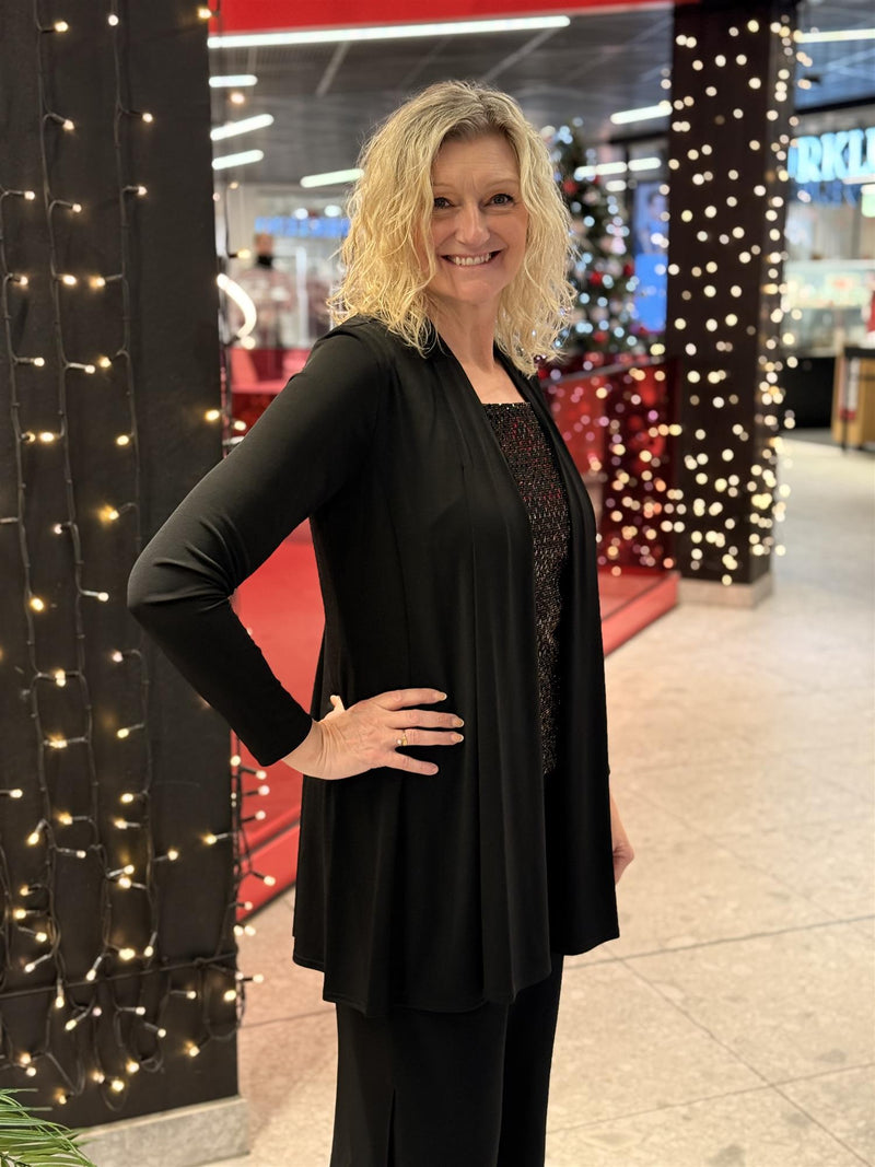 Dressjakke Lang Sort