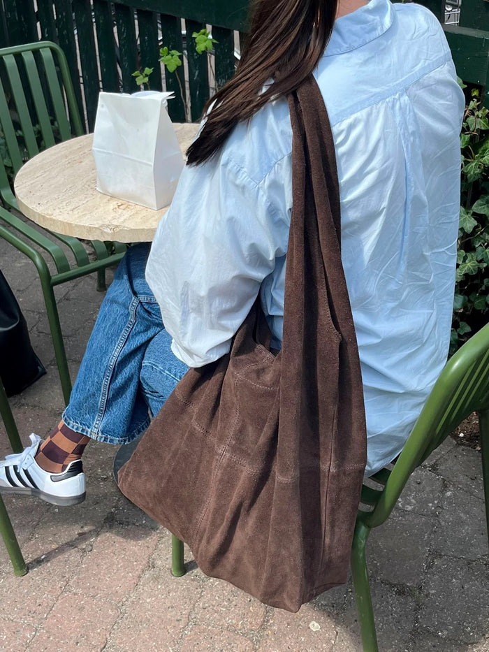 Suede Dalliea Shopper Bag BHot Fudge Brown