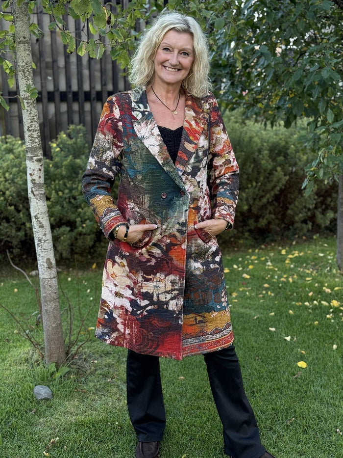 Printed Long Coat Freebird