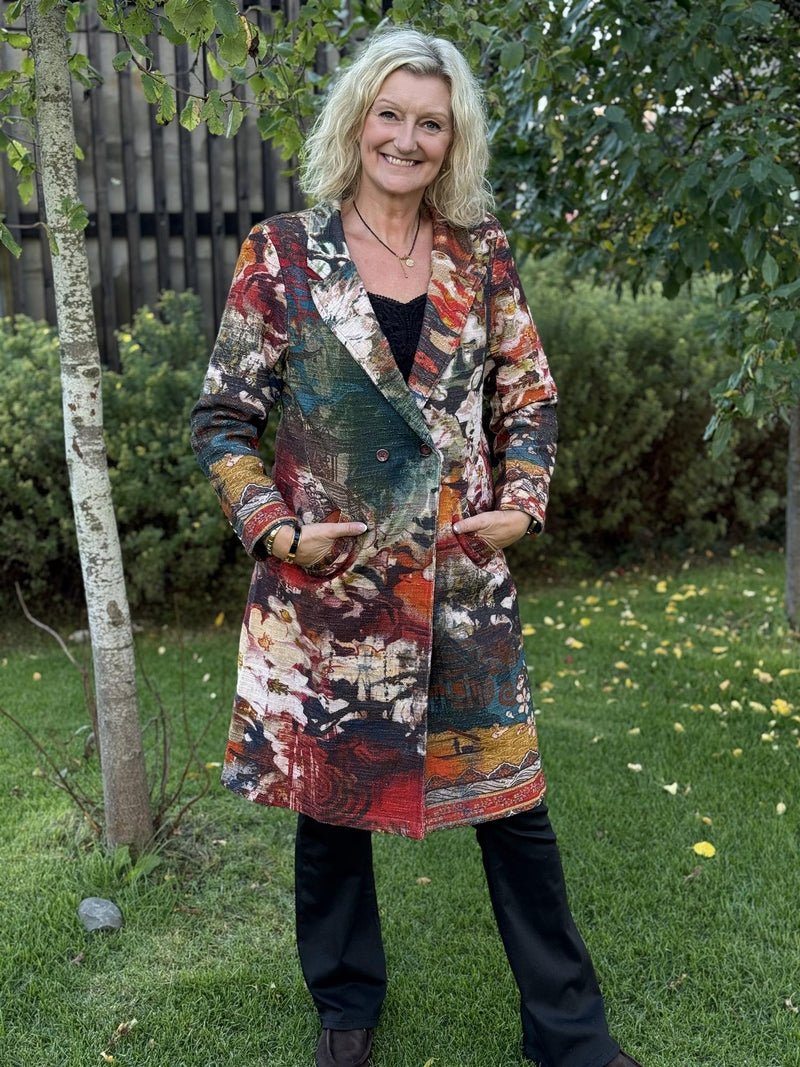Printed Long Coat Freebird