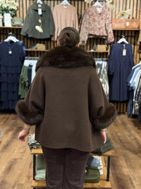 Wool Cape - Brown