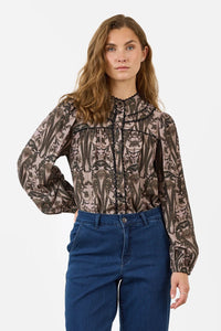 Bluse Green Paisley