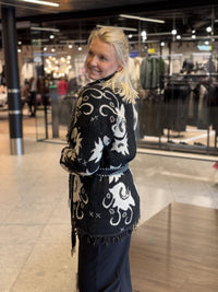 Frill Kiel Cardigan - Black