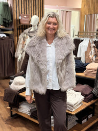 Lux Fur Vest Fango