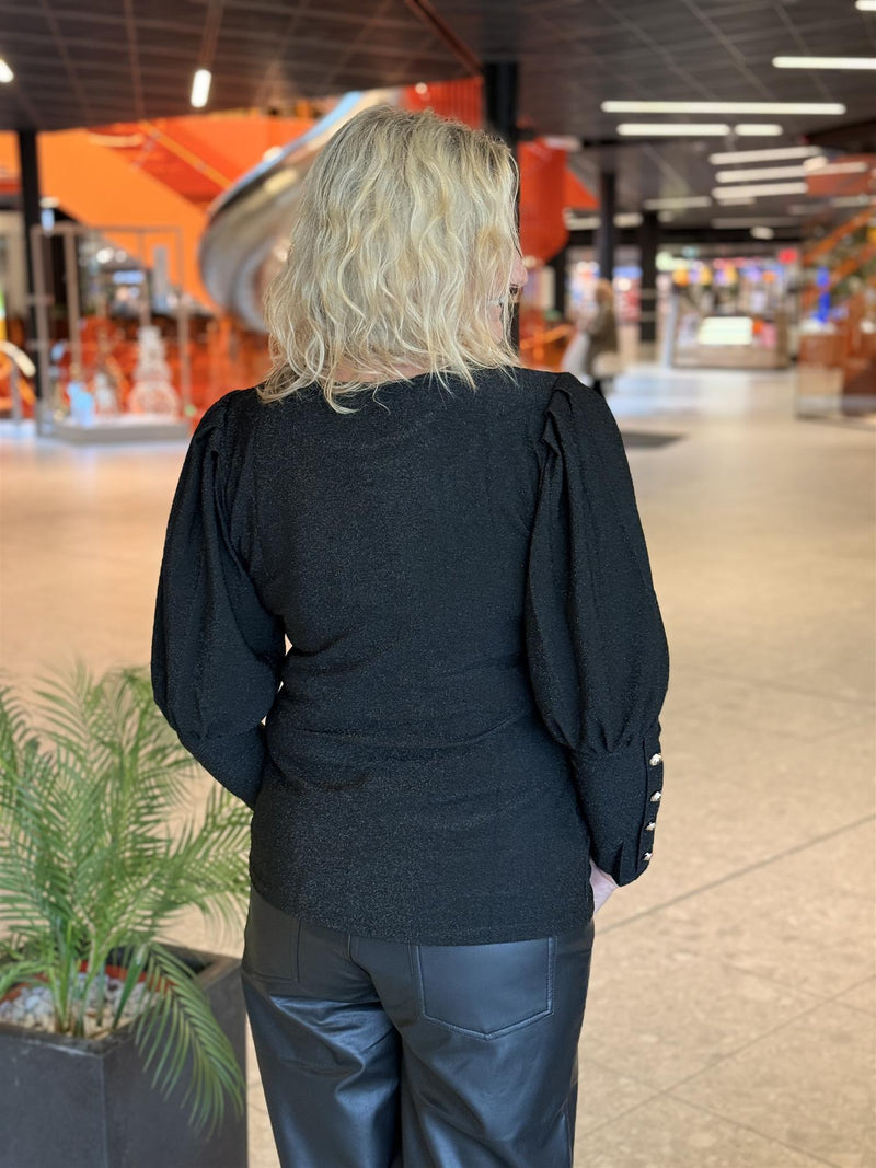 Bluse Tea Lurex Black