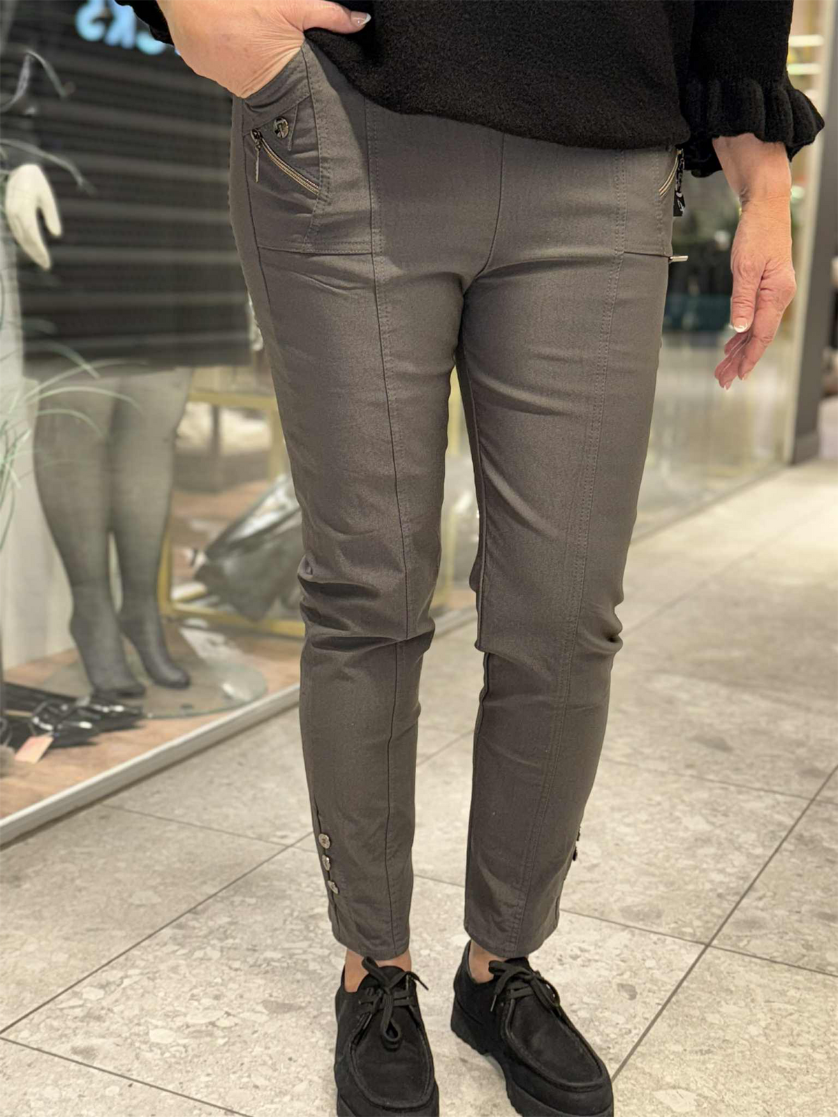 Bukse Cherry Berry Vinter Grå