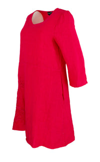 Kjole Flower Lin, Rose Red