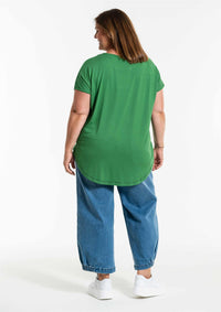 Gitte T-shirt Print Green